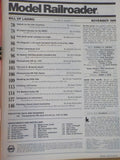 Model Railroader Magazine 1986 November Creating a fall scene Paiting a brass st