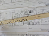 Blueprint PRR Co. Sunnyside Yard Pullman Section Basement 1 & 2 PRR