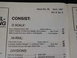 O Scale Railroading #92 April 1987 Modeling the N&W W6 0-8-0T Bldg the PRR pt 1