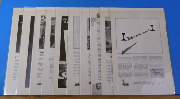 Ads Association of American Railroads Lot #2 Advertisements from magazines (10)