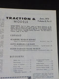 Traction & Models 1972 June Trolley wire patterns Santa Barbara car barn