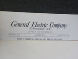 General Electric Company Supply Department Bulletin No 4713 1909 December Type F