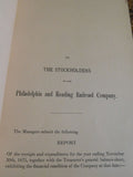 Philadelphia and Reading Railroad Co annual report 1875 November President Manag