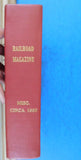Railroad Magazine Bound Volume Misc Circa 1950  1947-1954  8 issues