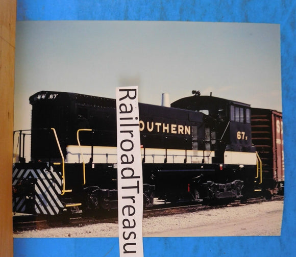 Photo Southern Railroad Locomotive #67 8 X 10 Color Atlanta GA 1984