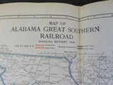 Alabama Great Southern Railroad Company Annual Report 1918 42nd MAP