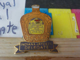 Jaycees Indiana Crown Royal Bottle Coral Delegate Liquer  PIN