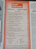 Model Railroader Magazine 1963 January Snowshed Speeder truck Station Simple lam