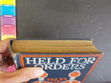 Held For Orders By Frank H Spearman Tales of Railroad Life      Hard Cover