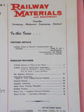 Railway Materials and Equipment 1960 July-August Vol 3 #4 Communications Signali