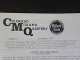 Colorado Midland Quarterly #12 1983 February Society Girl Rides Engine in 1907