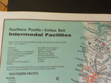 Map Southern Pacific Cotton Belt Intermodal Facilities 1985 May