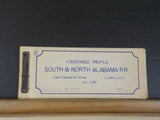 South & North Alabama R.R. Condensed Profile Map 1948