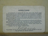 Pass Pittsburgh & Lake Erie Railroad Annual Employee Pass 1916 #C3659