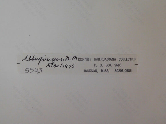 Photo Santa Fe Locomotive #5543 8 X 10 Color Albuquerque NM 1976