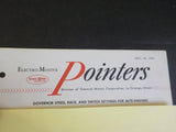 EMD Pointers 1963 December 30 Governor speed rack & switch settings for 567D eng