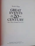 Great Events of the 20th Century by Reader’s Digest w/ dust jacket