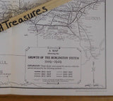 Burlington Route Historical Society Lot of 9 Maps Drawings Data sheets