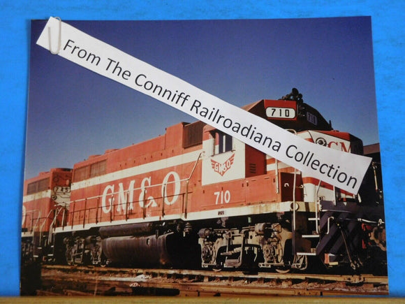 Photo Gulf Mobile & Ohio Locomotive #710 8X10 Color
