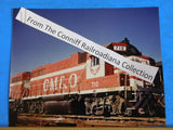 Photo Gulf Mobile & Ohio Locomotive #710 8X10 Color