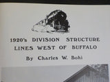 Central Headlight 1980 Second Quarter 1920s lines west of Buffalo Hwy coaches