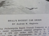 Trolley Talk #187 1988 June Brill’s biggest car order. Color schemes of cars 800