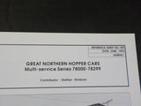 Great Northern Goat Reference Sheet #189 June 1992 Hopper cars multi-service