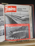 Trains Magazine in a Trains wire binder 1965 12 issues