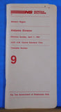 Norfolk Southern Railway System Employee Timetable #9 Alabama Division 1991