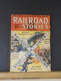 Railroad Stories Magazine 1934 March Windmill FEC Raton EBT Standard gauge cars