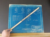 Blueprint PRR Passenger Cars Spacing Blocks Floor supports 412001B