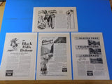 Ads Burlington Route Lot #9 Advertisements from various magazines (10)