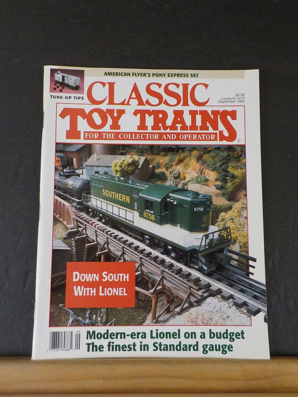 Classic Toy Trains 1994 September Lionel Southern Modern Era Lionel