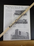 Diesel-Electric Power On the New Haven Railroad - 1931-1951 Brochure