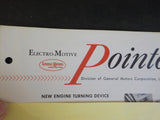 EMD Pointers 1961 November 21 New engines turning device