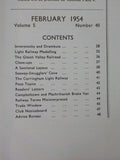 Railway Modeller 1954 February V5 #40 Light Railway Modelling A Sectional Layout