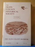 Allen County Reporter 1987 #2 & 3 V43 Allen County Historical Soc  Lima Mfg RRs