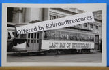 Photo Capital Transit Trolley Union Station Washington D.C. Last Day of Streetca