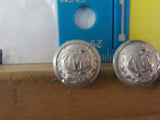 Button MC Michigan Central Extra Quality Lot of 3 small silver in color