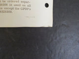 EMD Pointers 1964 October 9 Turbocharger interchangeability Installation require