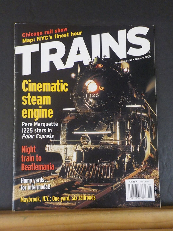 Trains Magazine 2005 January Cinematic steam engine Hump Yards for intermodal