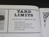 Yard Limits 1976 Vol 2 #1  A Publication of the Trains Master Inc.