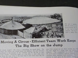 White Tops Circus Magazine 1936 November Work for Man and Beast and Machine
