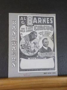 Bandwagon 1980 May June Vol 24 #3 Al G Barnes early years