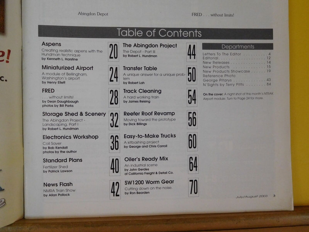 N Scale Magazine 2003 July Aug Reefer Roof Revamp – RailroadTreasures