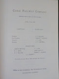 Cable Railway Company’s System of Traction Railways for Cities and Towns