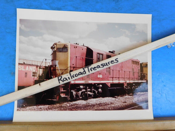 Photo Rock Island Railroad Locomotive #440 8 X 10 Color Fort Worth TX 1977