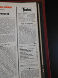 Trains Magazine in a Trains wire binder 1966 12 issues