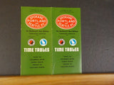 Spokane Portland and Seattle RY Public Time Table 1967 October 29