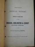 Chicago Burlington & Quincy Railroad Company Annual Report 1910 June 30 MAP